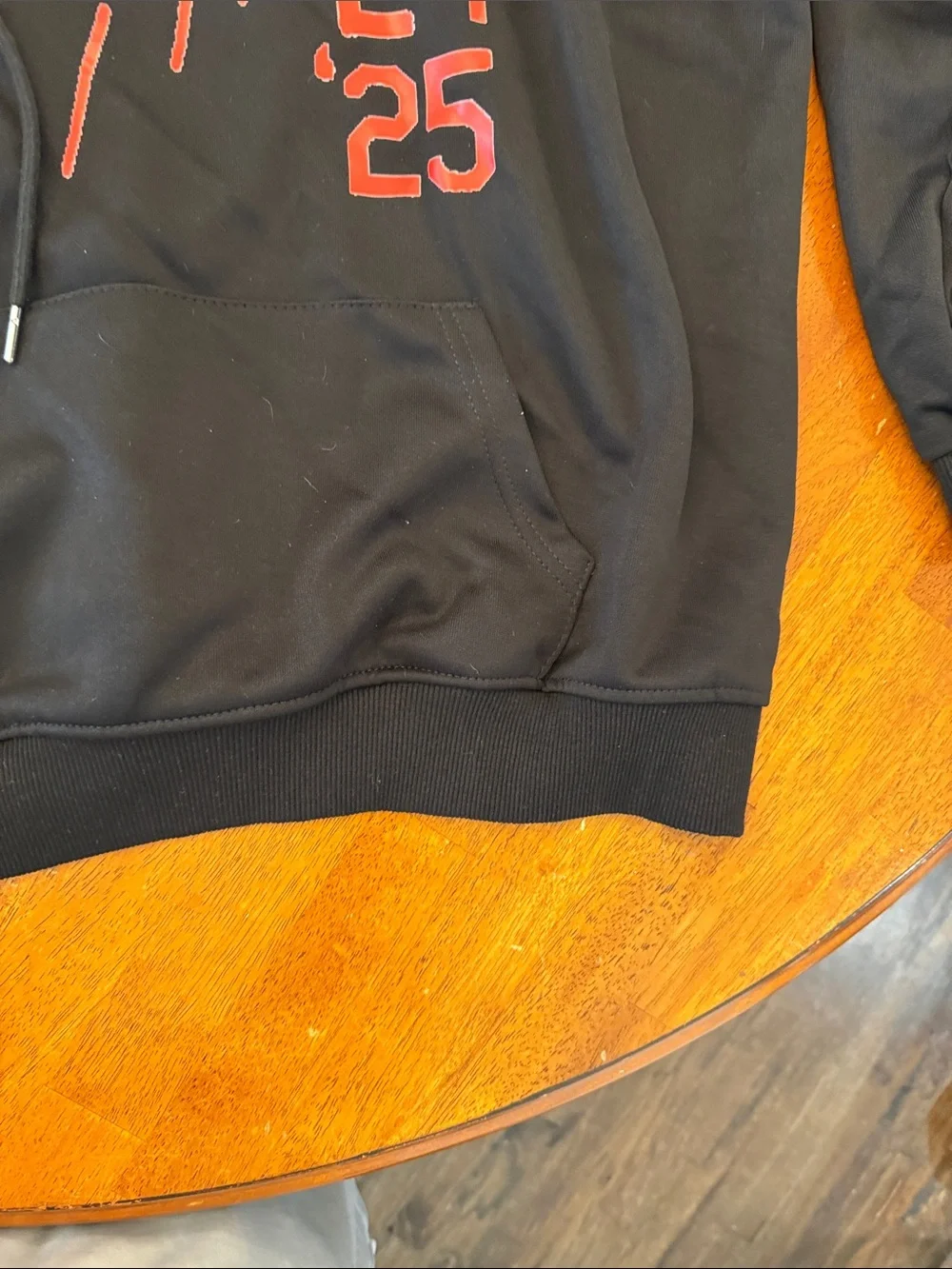 Men's Black 'Back2Back' Graphic Hoodie - Red & White Accents xxxl Los Angeles Do